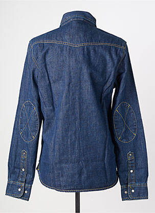 Chemise manches longues poches bleu IRON AND RESIN homme