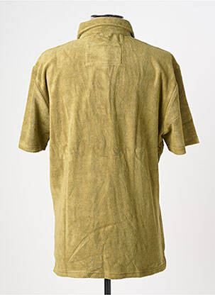 Polo tissage jersey manches courtes vert IRON AND RESIN homme