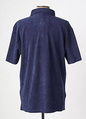 Polo tissage jersey manches courtes bleu IRON AND RESIN homme