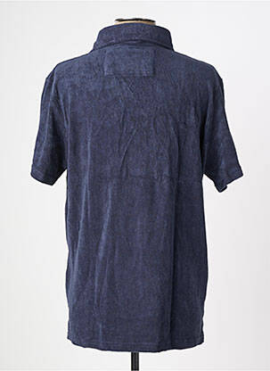 Polo tissage jersey manches courtes bleu fonce IRON AND RESIN homme