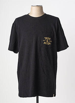 T-shirt coupe cintrée manches courtes noir IRON AND RESIN homme