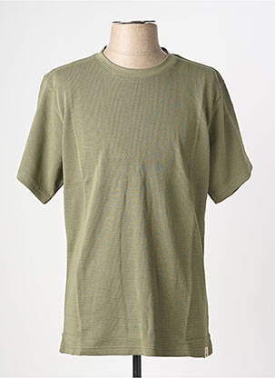 T-shirt coupe cintrée manches courtes vert IRON AND RESIN homme