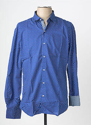 Chemise manches longues coupe cintrée bleu EUROPANN homme