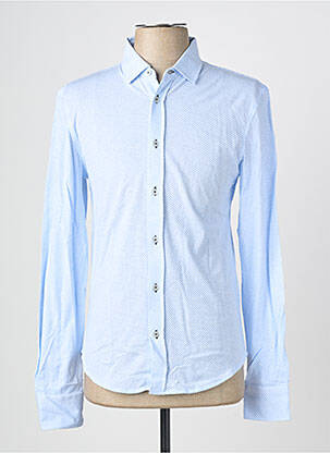 Chemise manches longues coupe cintrée bleu EUROPANN homme
