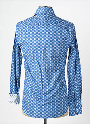 Chemise manches longues imprimé fantaisie bleu EUROPANN homme