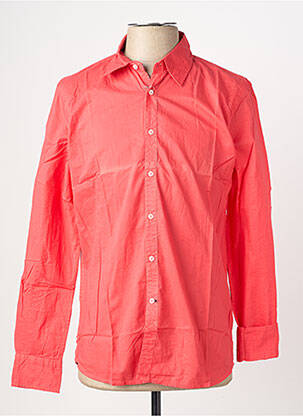 Chemise manches longues coupe cintrée rouge EUROPANN homme