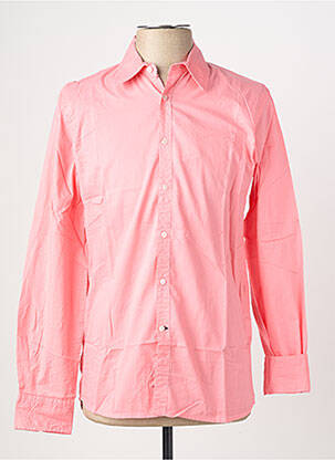 Chemise manches longues coupe cintrée rose EUROPANN homme