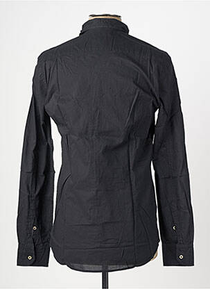 Chemise manches longues coupe cintrée noir EUROPANN homme