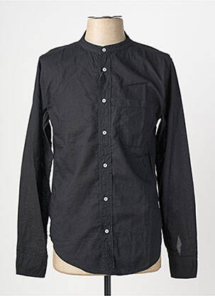 Chemise manches longues coupe cintrée noir EUROPANN homme