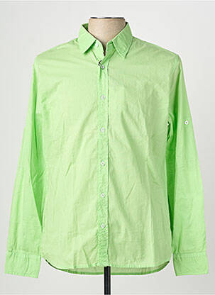 Chemise manches longues coupe cintrée vert EUROPANN homme