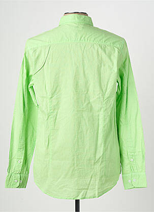 Chemise manches longues coupe cintrée vert EUROPANN homme