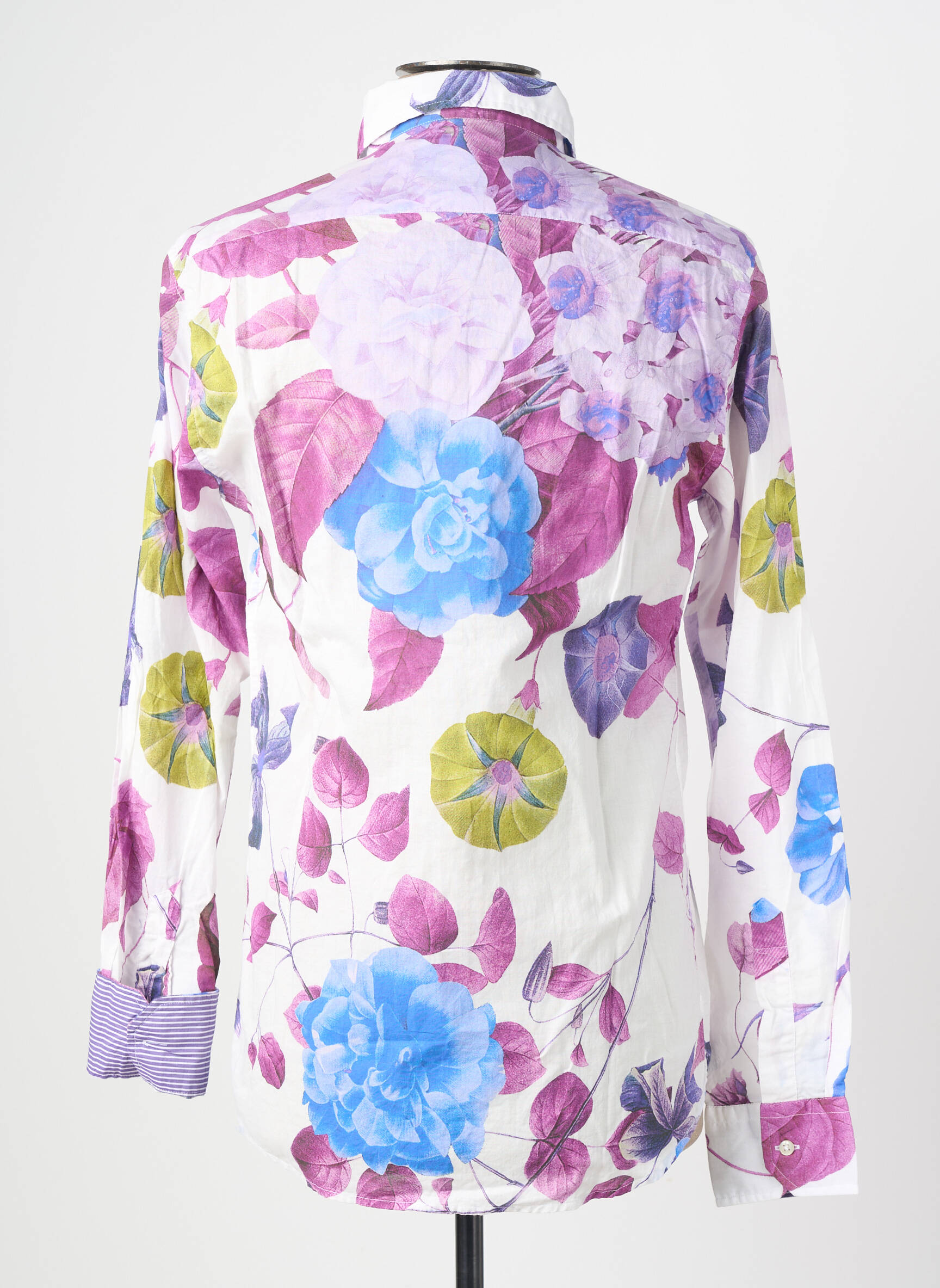 Chemise manches longues imprimé fantaisie blanc EUROPANN homme