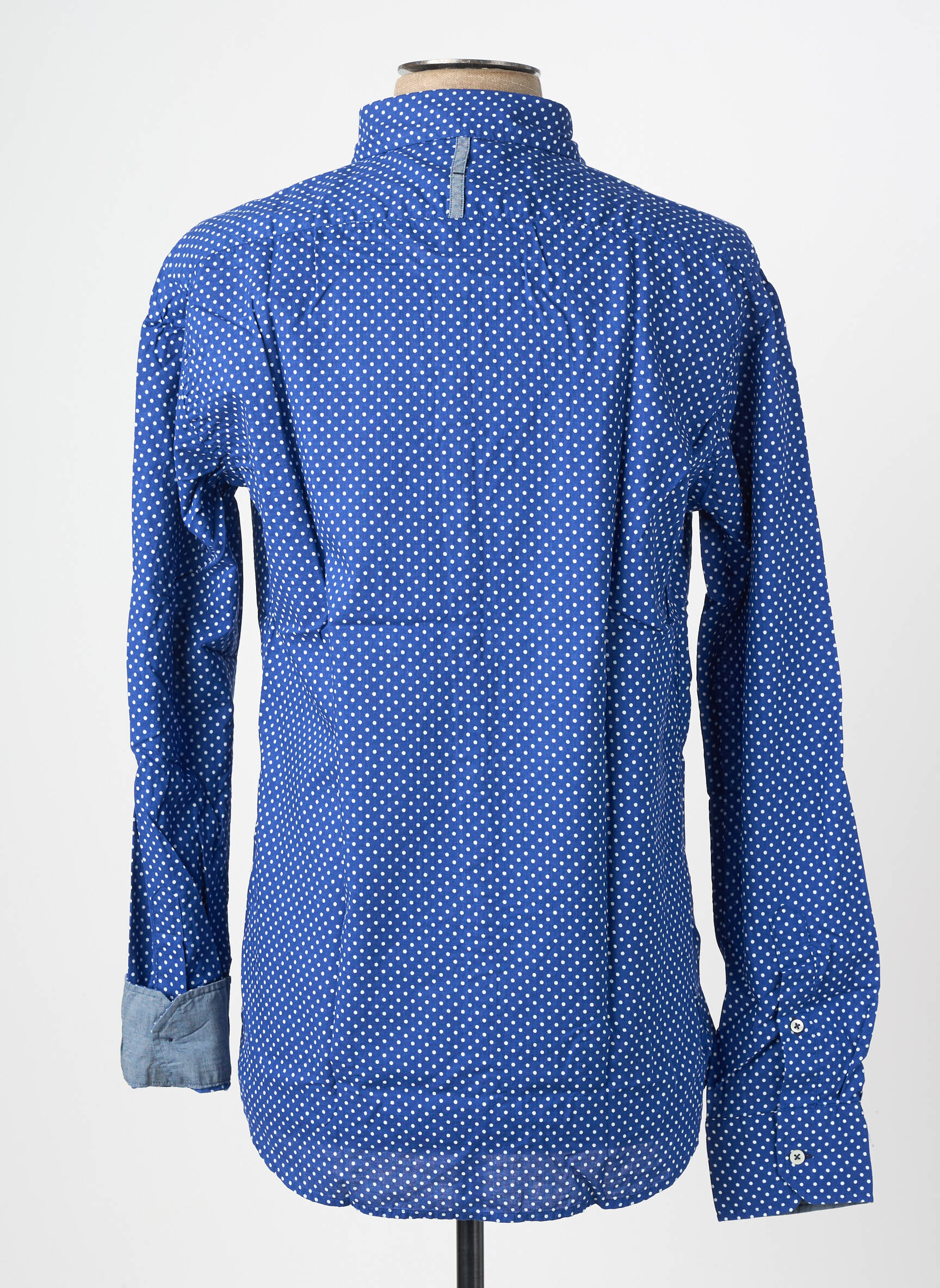 Chemise manches longues coupe cintrée bleu EUROPANN homme