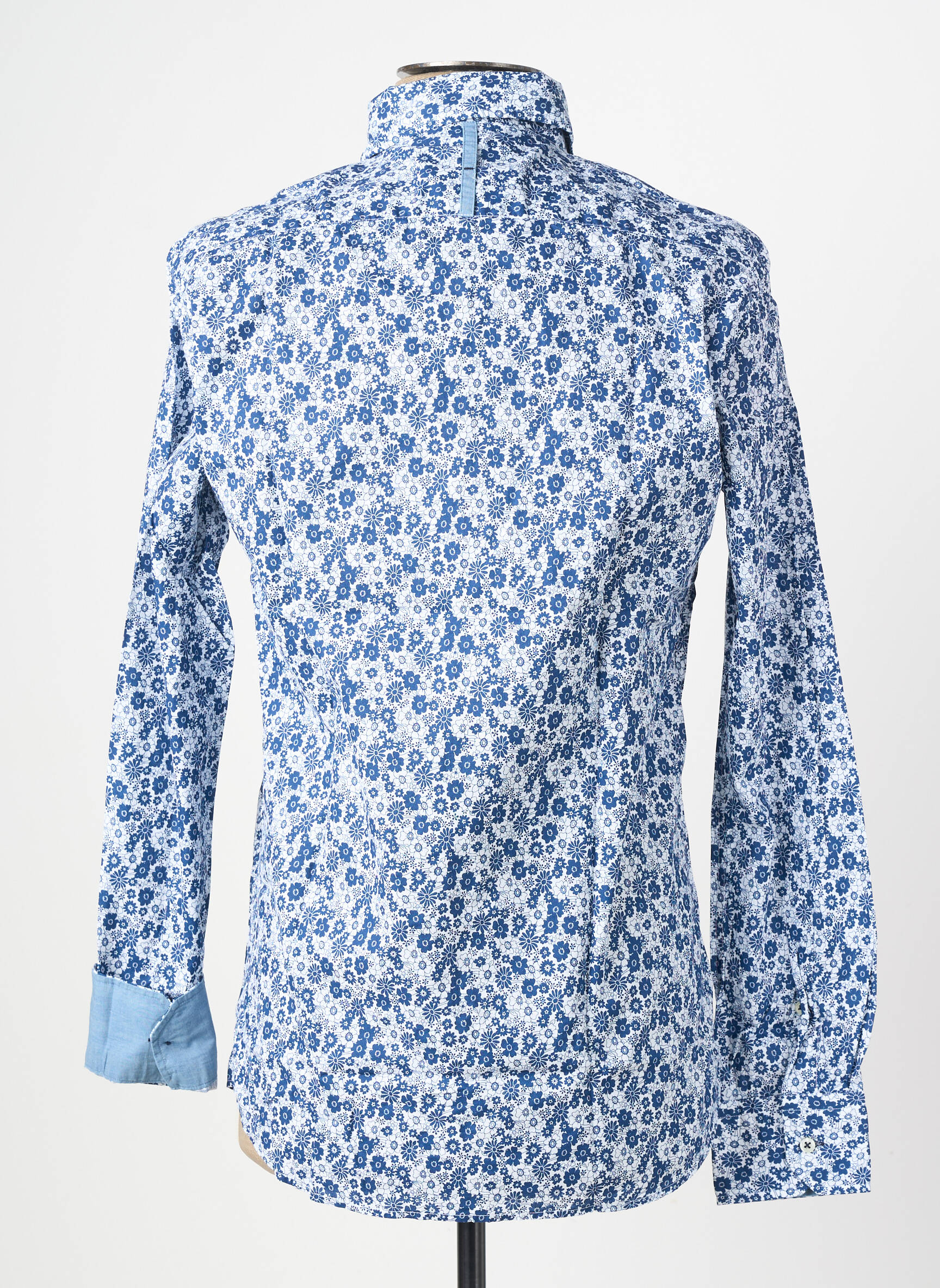 Chemise manches longues coupe cintrée bleu EUROPANN homme