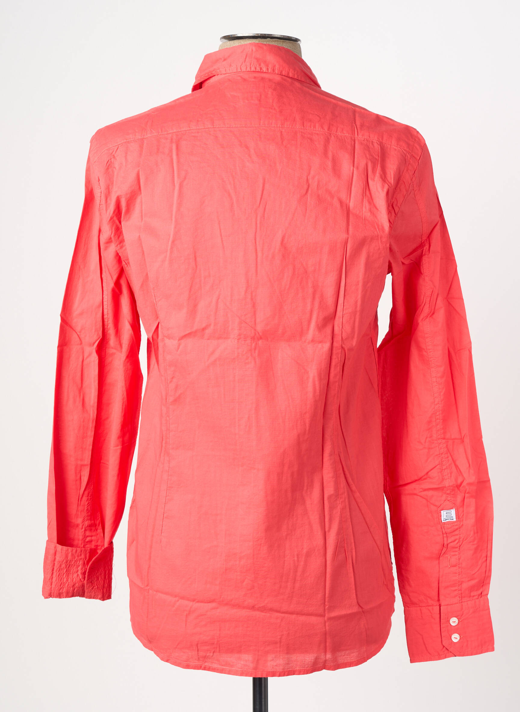 Chemise manches longues coupe cintrée rouge EUROPANN homme