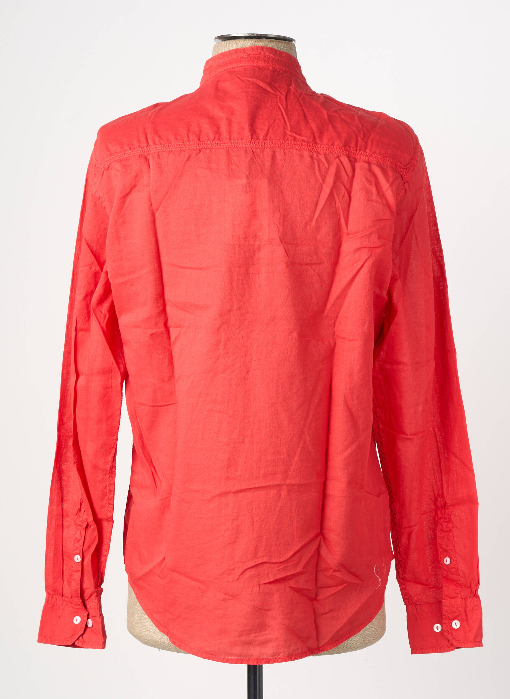 Chemise manches longues coupe cintrée rouge EUROPANN homme