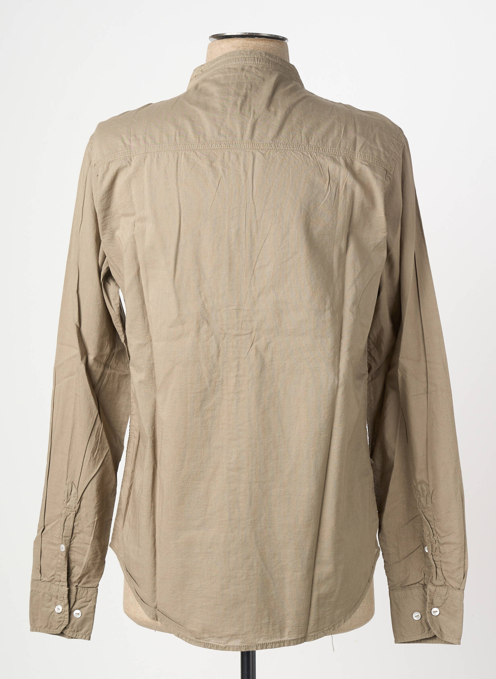 Chemise manches longues coupe cintrée vert EUROPANN homme