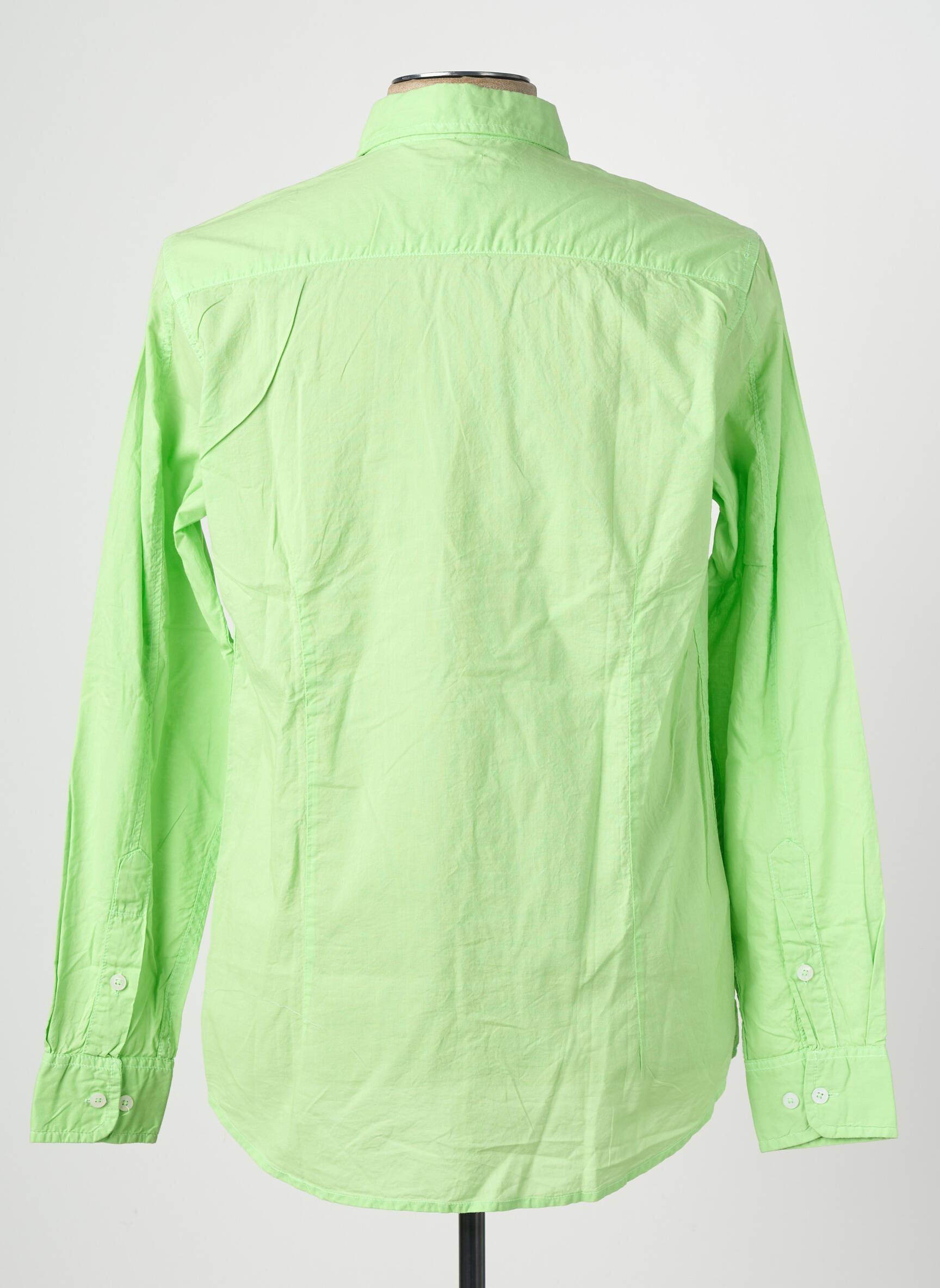 Chemise manches longues coupe cintrée vert EUROPANN homme