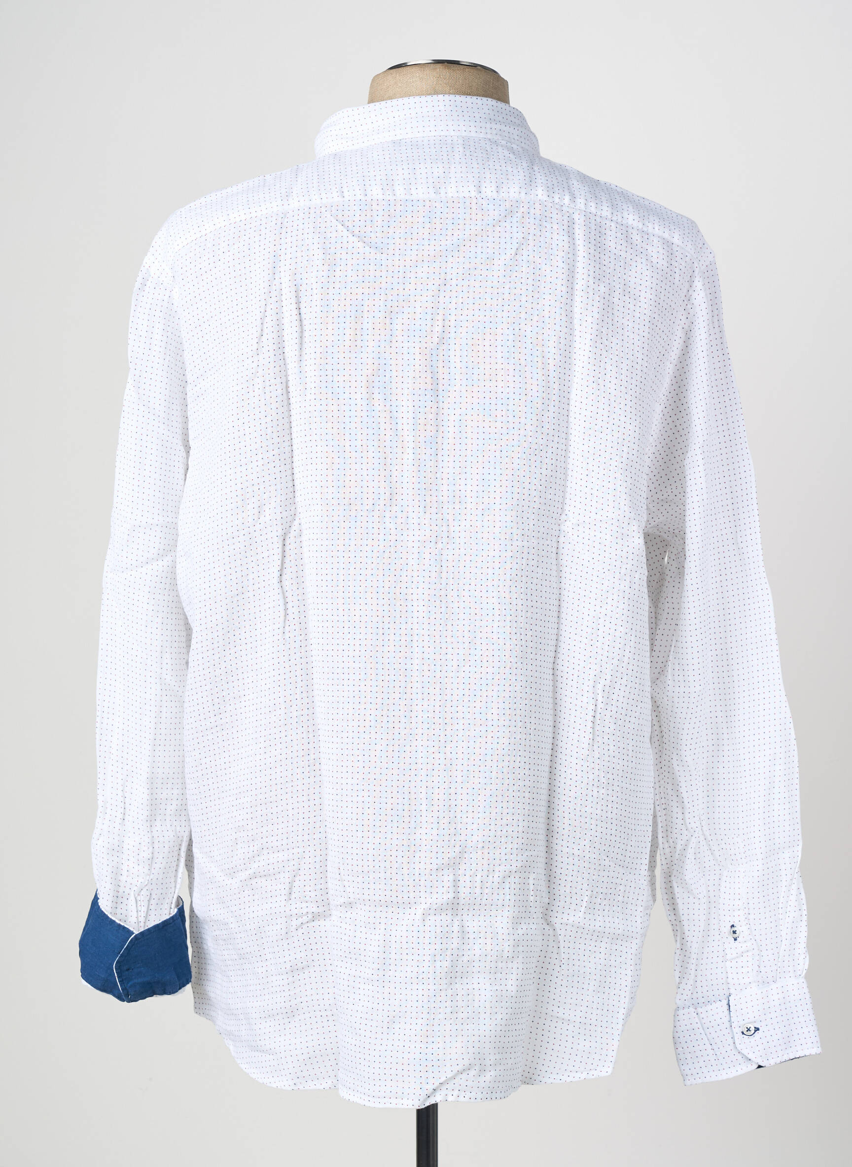 Chemise manches longues coupe droite blanc EUROPANN homme