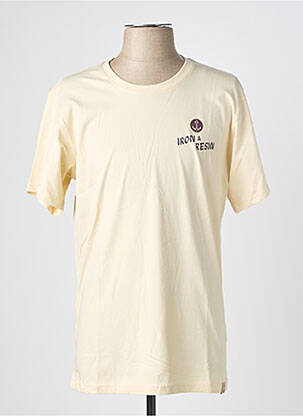 T-shirt bio manches courtes beige IRON AND RESIN homme