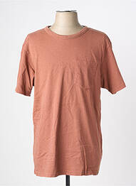 T-shirt coupe cintrée manches courtes marron IRON AND RESIN homme