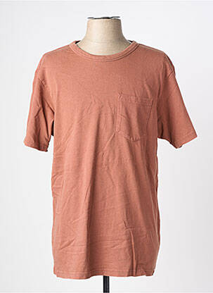 T-shirt coupe cintrée manches courtes marron IRON AND RESIN homme