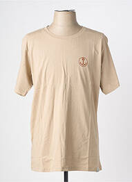 T-shirt coupe cintrée manches courtes marron IRON AND RESIN homme