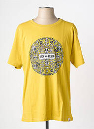 T-shirt coupe cintrée manches courtes jaune IRON AND RESIN homme