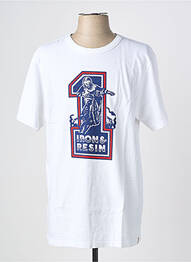 T-shirt stretch manches courtes blanc IRON AND RESIN homme