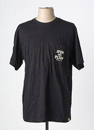 T-shirt coupe cintrée manches courtes noir IRON AND RESIN homme