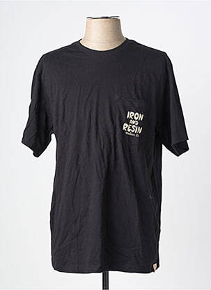 T-shirt coupe cintrée manches courtes noir IRON AND RESIN homme