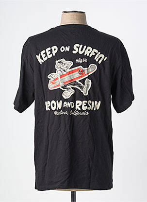 T-shirt coupe cintrée manches courtes noir IRON AND RESIN homme