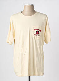T-shirt coupe cintrée manches courtes beige IRON AND RESIN homme