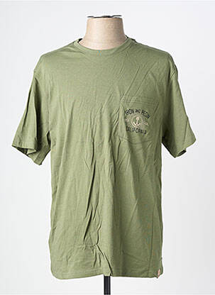 T-shirt bio manches courtes vert IRON AND RESIN homme