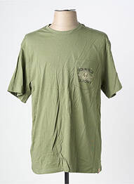 T-shirt coupe cintrée manches courtes vert IRON AND RESIN homme