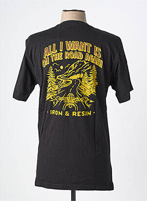T-shirt bio manches courtes noir IRON AND RESIN homme