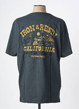 T-shirt coupe cintrée manches courtes gris IRON AND RESIN homme