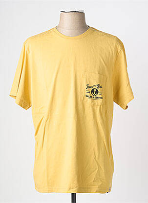 T-shirt coupe cintrée manches courtes jaune IRON AND RESIN homme