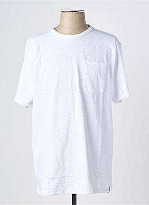 T-shirt stretch manches courtes blanc IRON AND RESIN homme