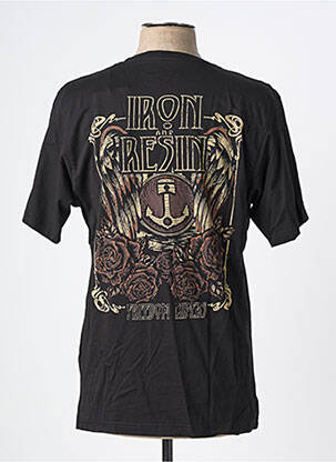 T-shirt coupe cintrée manches courtes noir IRON AND RESIN homme