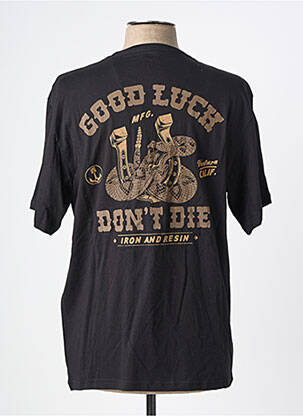 T-shirt bio manches courtes noir IRON AND RESIN homme