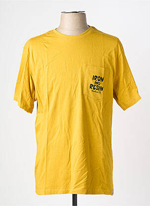 T-shirt coupe cintrée manches courtes jaune IRON AND RESIN homme