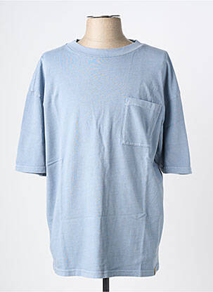 T-shirt stretch manches courtes bleu clair IRON AND RESIN homme