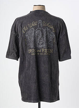 T-shirt stretch manches courtes gris IRON AND RESIN homme