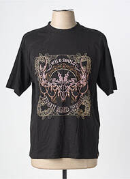 T-shirt coupe cintrée manches courtes noir IRON AND RESIN homme