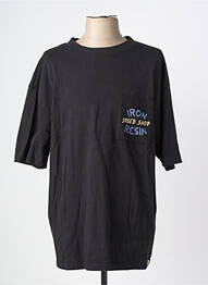 T-shirt stretch manches courtes noir IRON AND RESIN homme