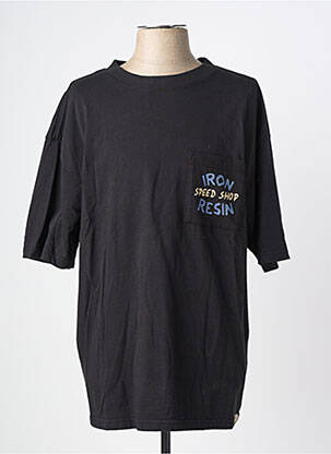 T-shirt stretch manches courtes noir IRON AND RESIN homme