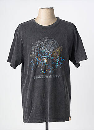 T-shirt coupe droite manches courtes noir IRON AND RESIN femme