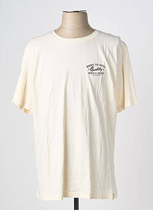 T-shirt bio manches courtes beige IRON AND RESIN homme
