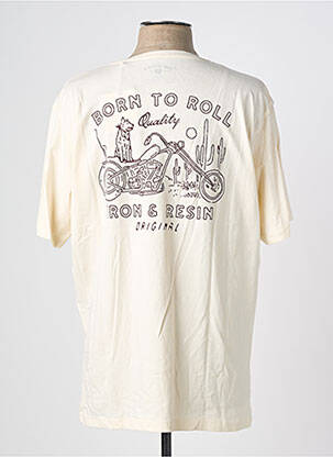 T-shirt bio manches courtes beige IRON AND RESIN homme